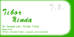 tibor minda business card